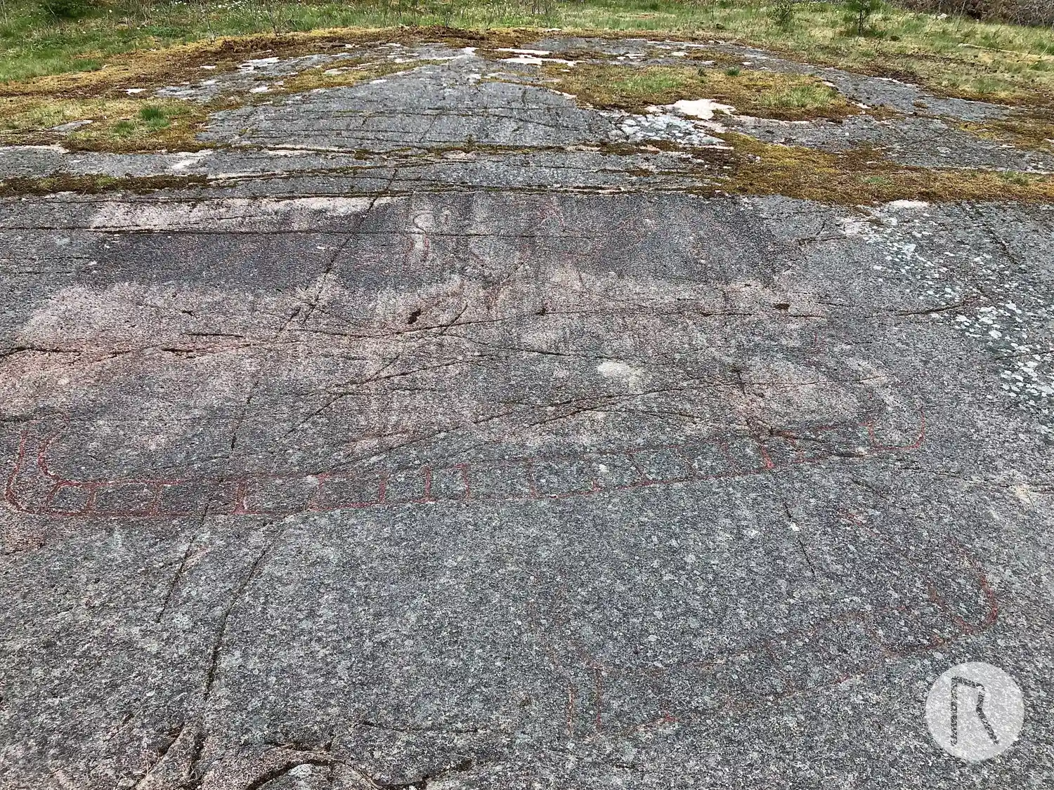 Rock carving Örstaristningen, L2017:1924 in Angarn parish, Vallentuna municipality