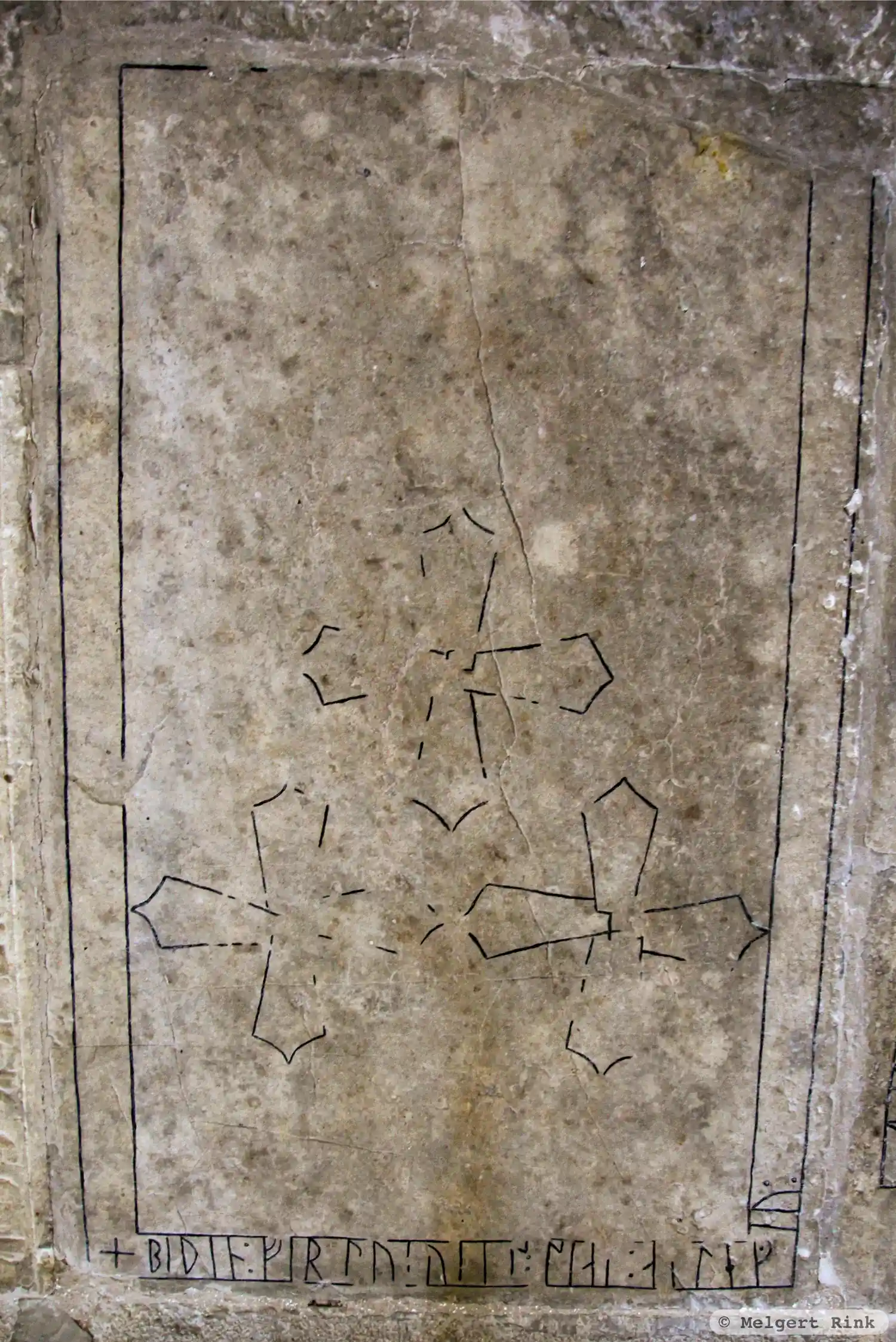 Runic rock inscription G288, L1976:3452 in Hellvi parish, Gotland municipality