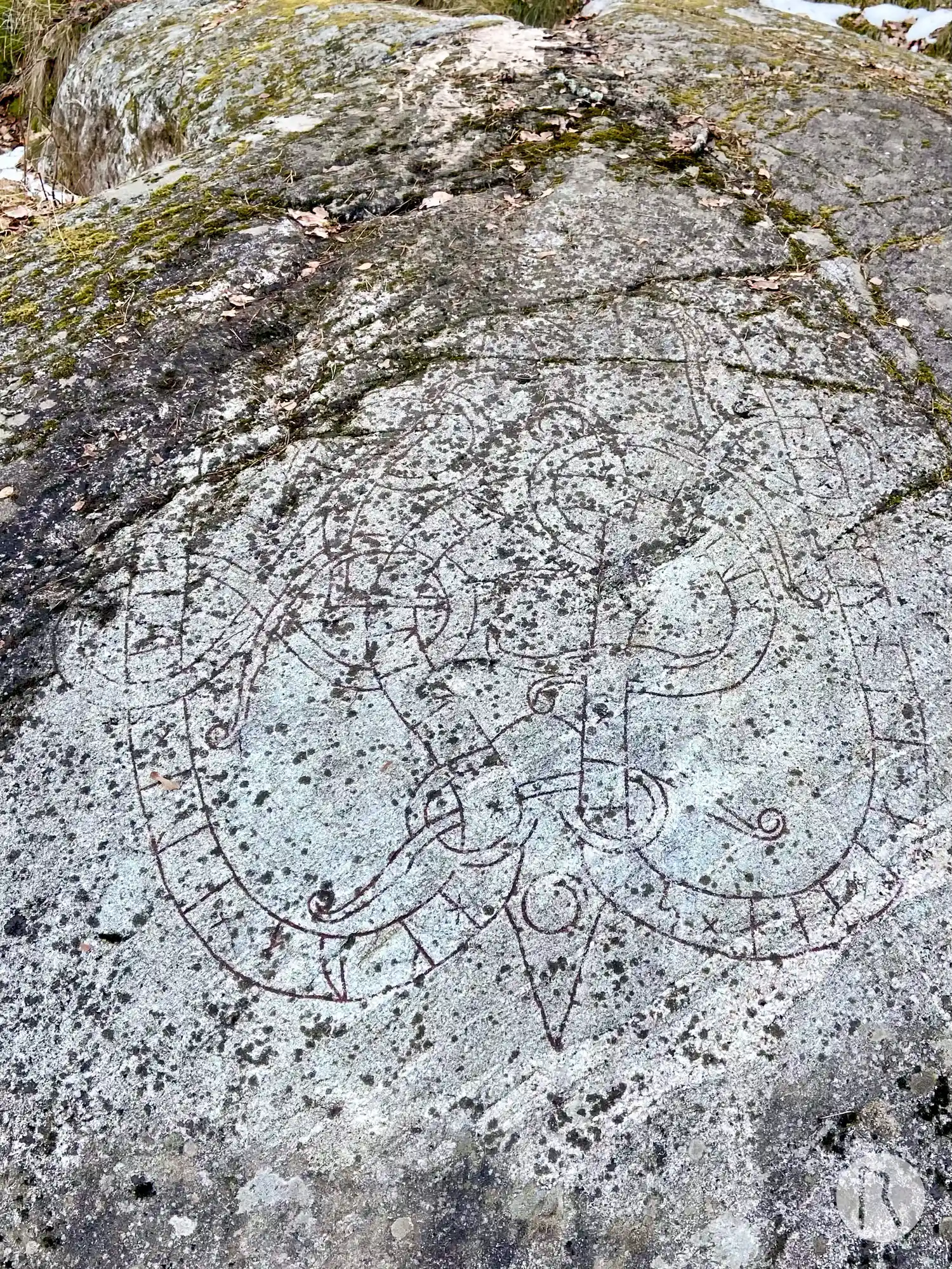 Runic rock inscription U90, L2017:8833 in Järfälla parish, Järfälla municipality