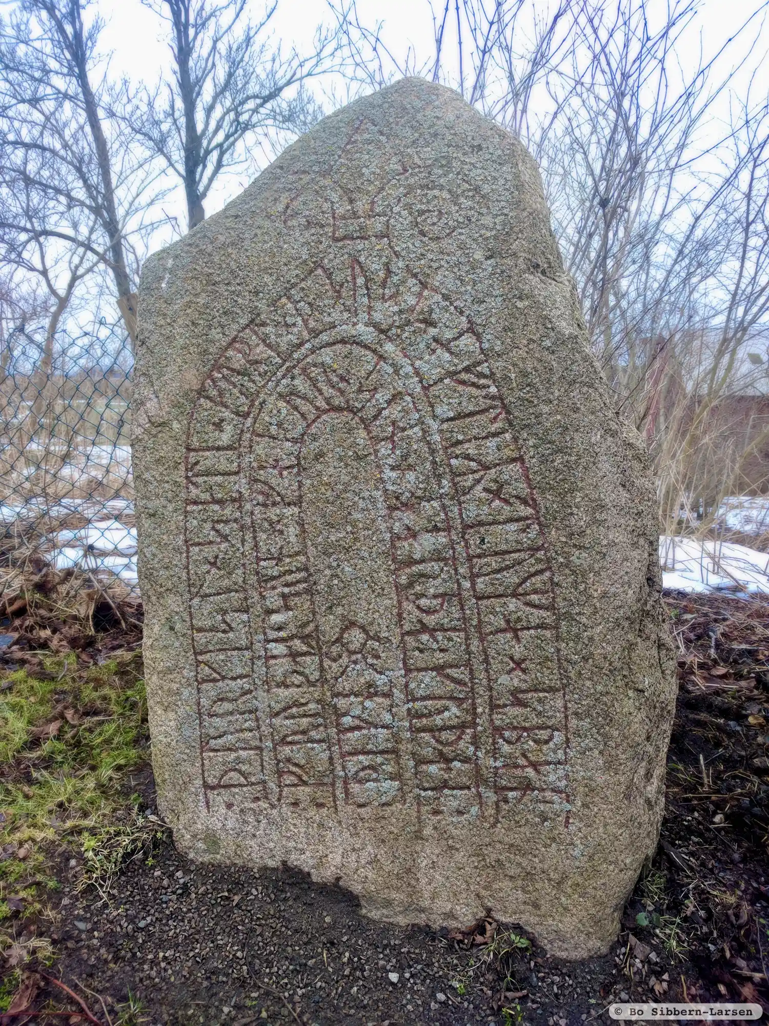 Rune-stone DR294, L1988:17 in Baldringe parish, Ystad municipality