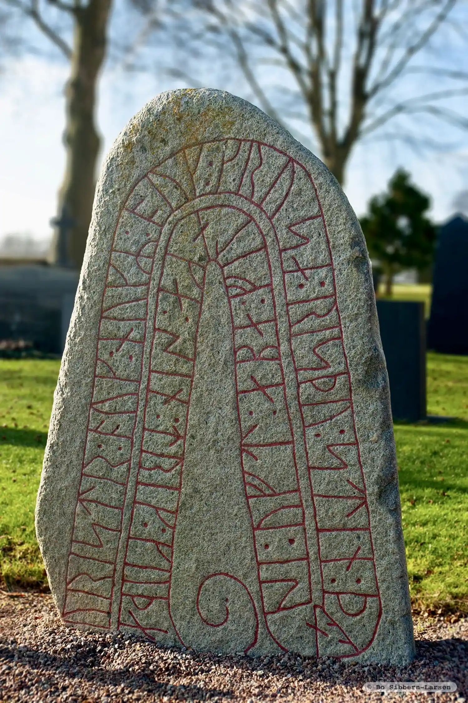 Rune-stone DR339, L1988:6050 in Stora Köpinge parish, Ystad municipality