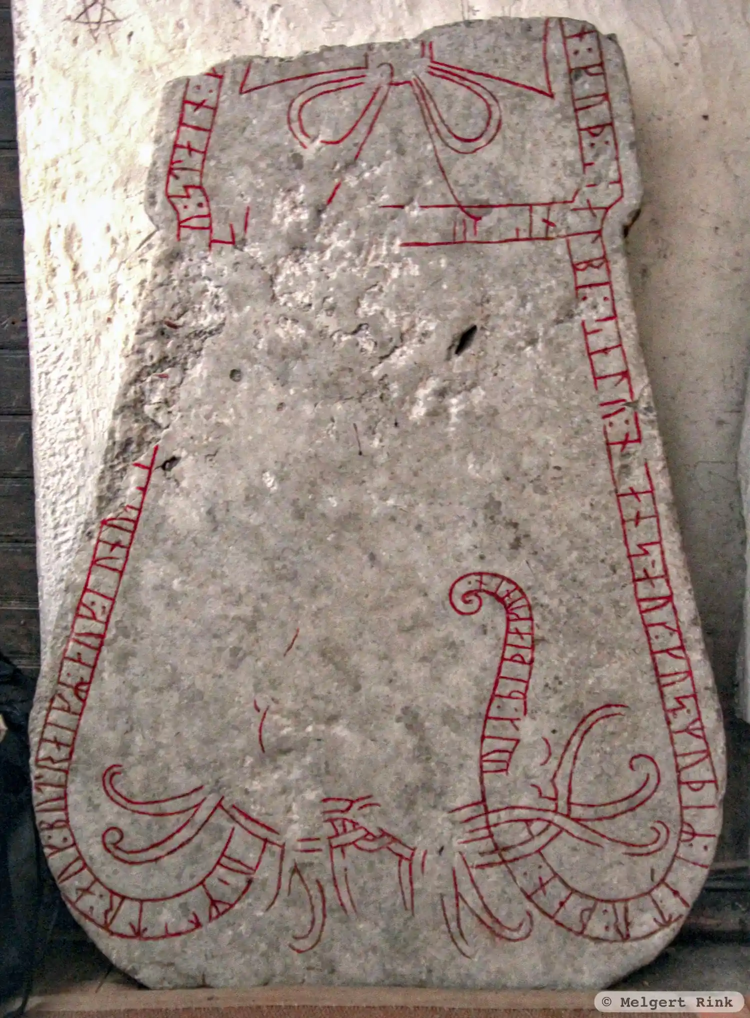 Rune-stone G208, L1976:4645 in Stenkumla parish, Gotland municipality