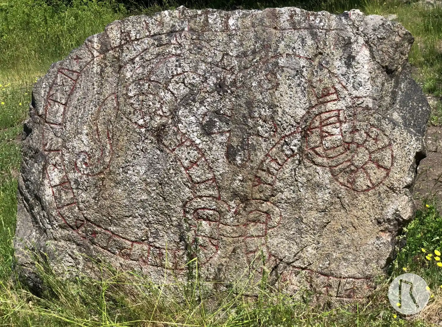 Rune-stone Gliastenen, U56, L2013:243 in Stockholm parish, Stockholm municipality