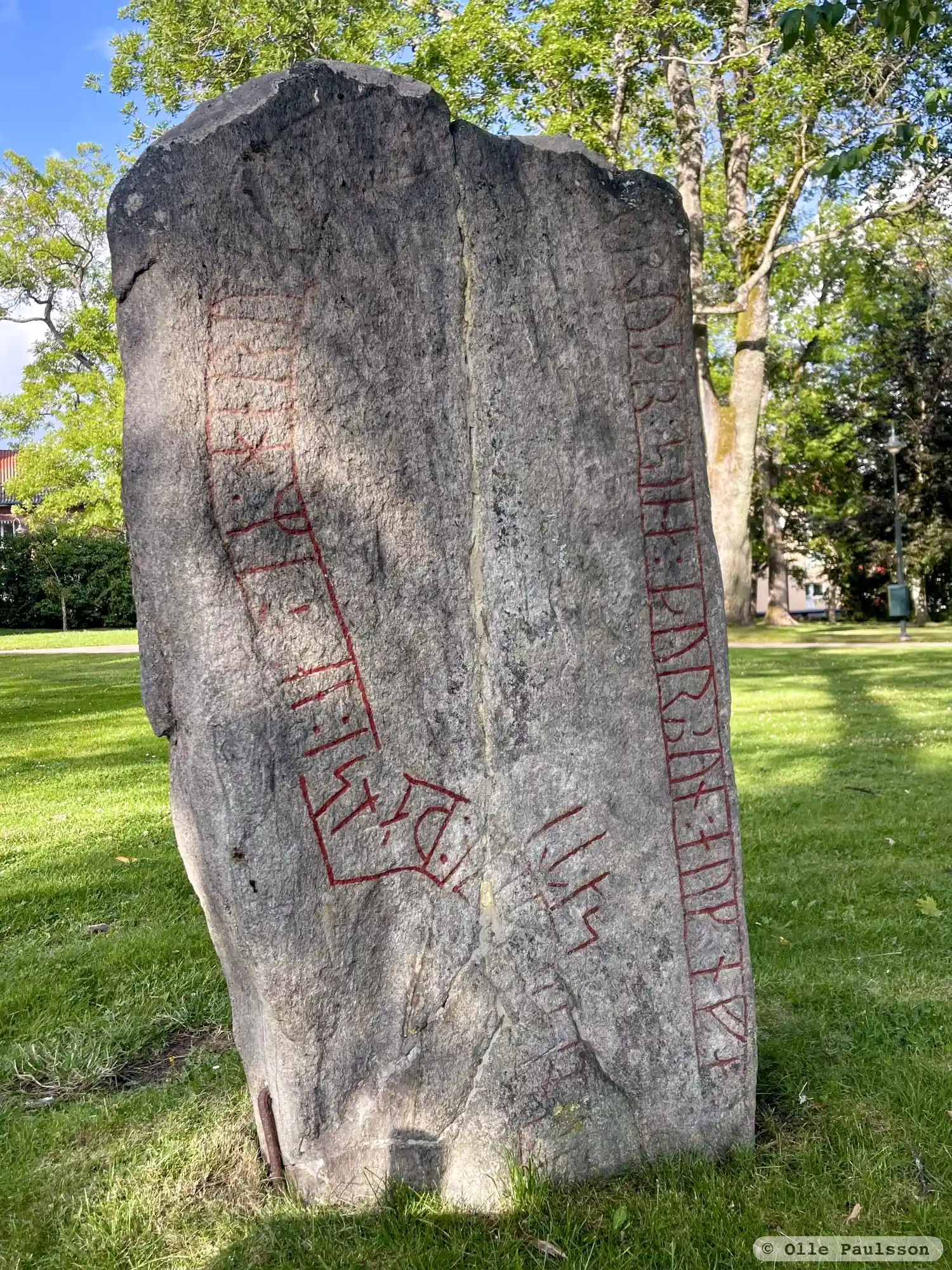 Rune-stone Sm110, L1973:9461 in Vetlanda parish, Vetlanda municipality