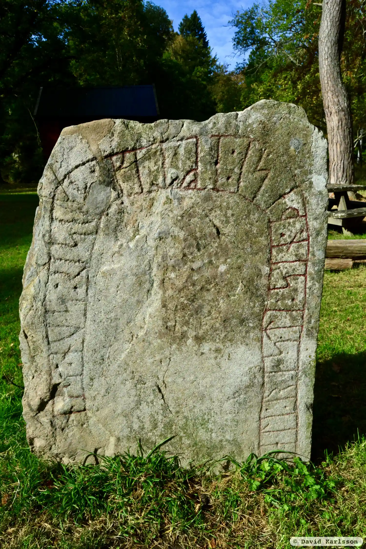 Rune-stone Sm91, L1973:2593 in Jönköping parish, Jönköping municipality