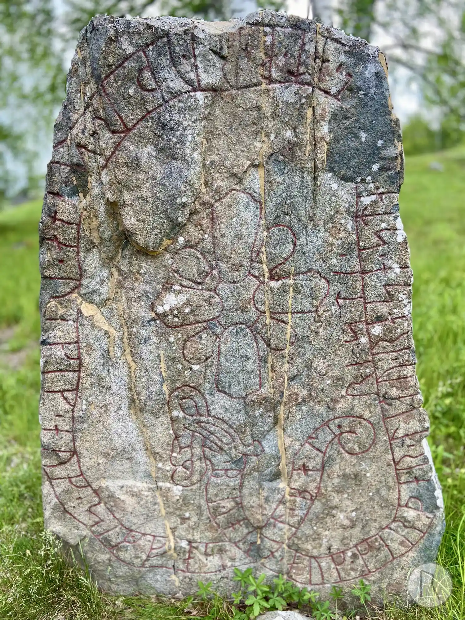 Rune-stone Sö203, L1983:2965 in Ytterselö parish, Strängnäs municipality