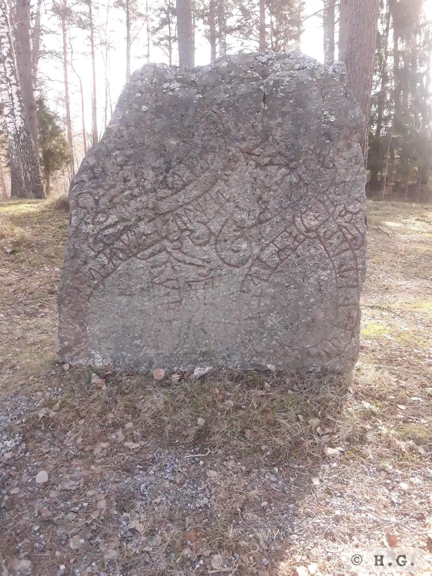 Rune-stone Sö297, L2017:3641 in Grödinge parish, Botkyrka municipality