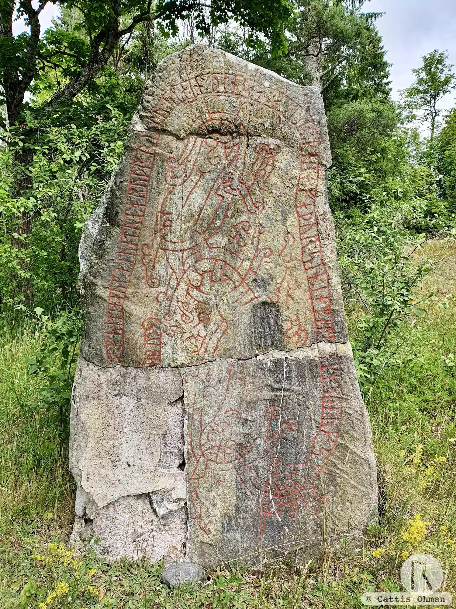 Rune-stone U1146, L1941:1439 in Tolfta parish, Tierp municipality