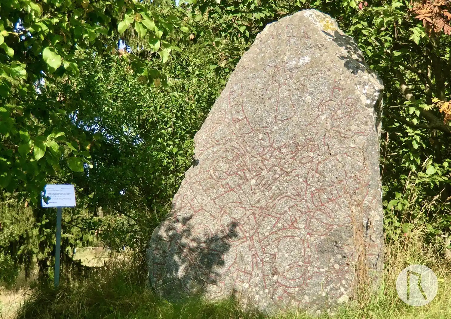 Pierre runique U287, L2017:4280 à Hammarby paroisse, Upplands Väsby commune