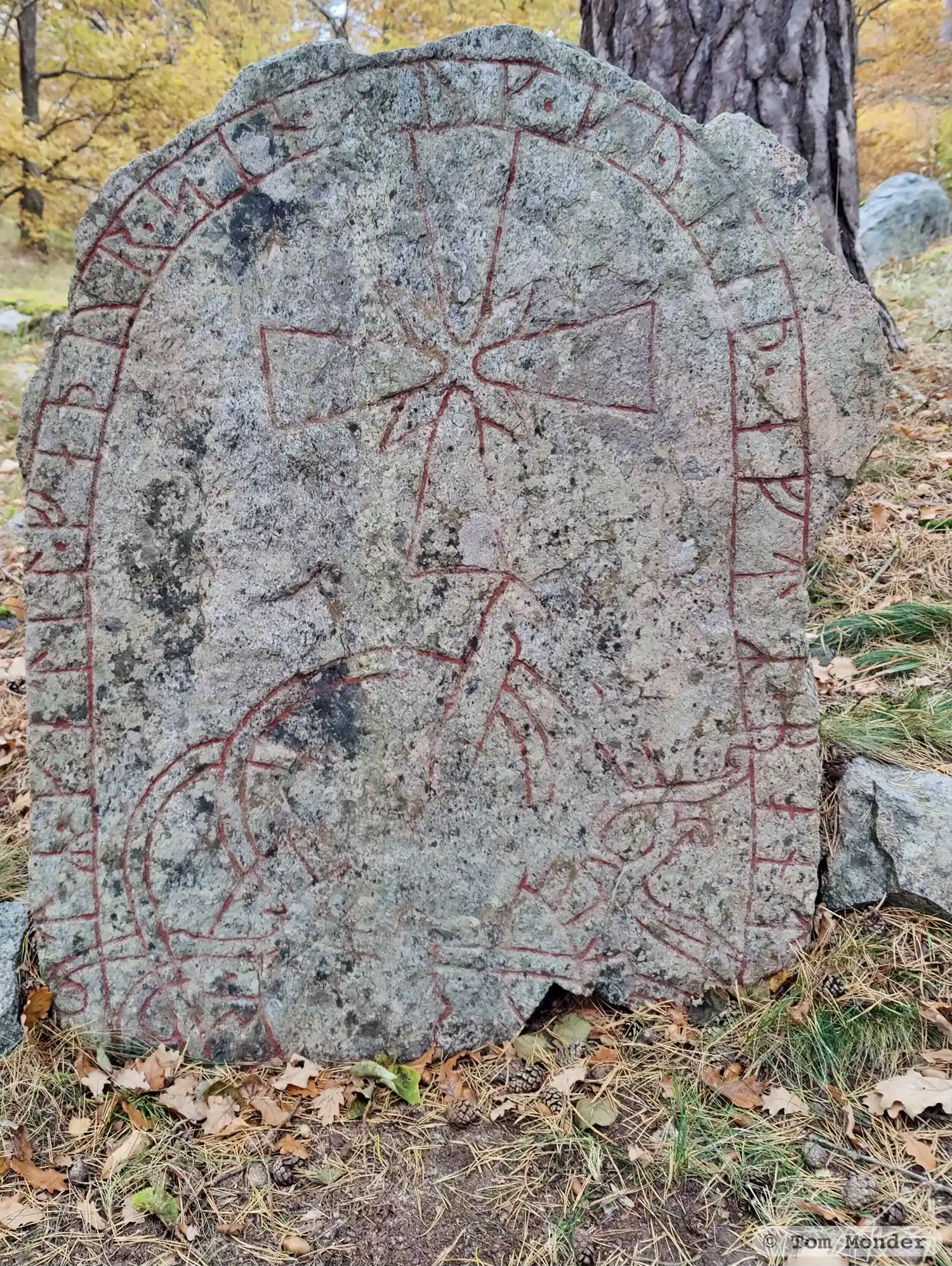 Rune-stone U421, L2016:8199 in Norrsunda parish, Sigtuna municipality