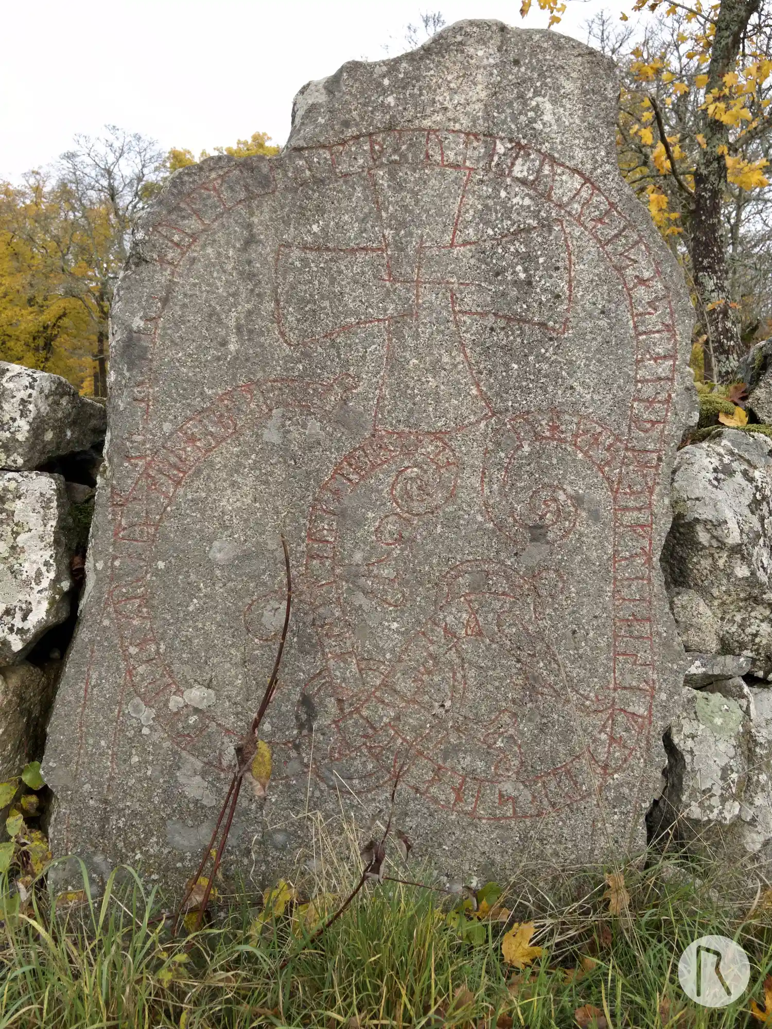 Rune-stone U461, L2017:3891 in Haga parish, Sigtuna municipality