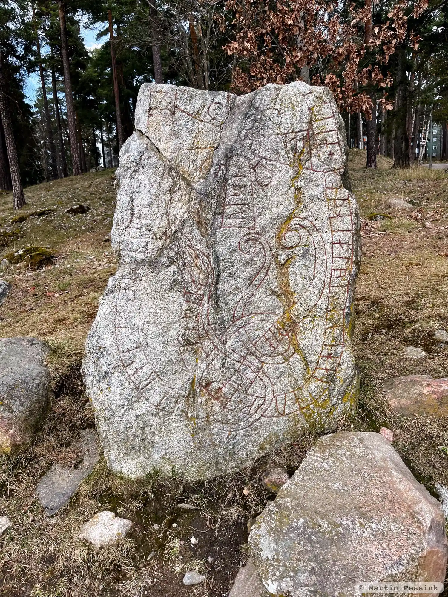 Rune-stone U74, L2014:8157 in Stockholm parish, Stockholm municipality