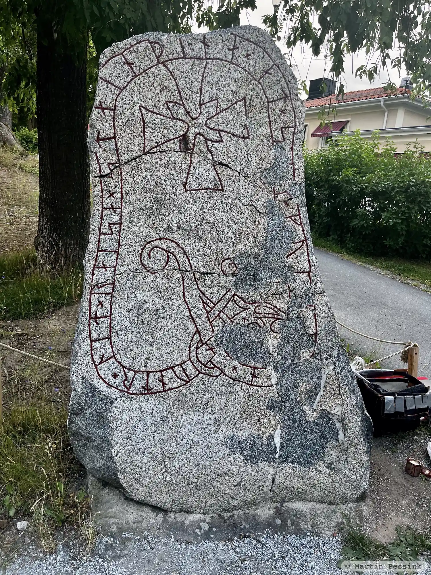 Rune-stone UFv1958;250, L2015:2185 in Sigtuna parish, Sigtuna municipality