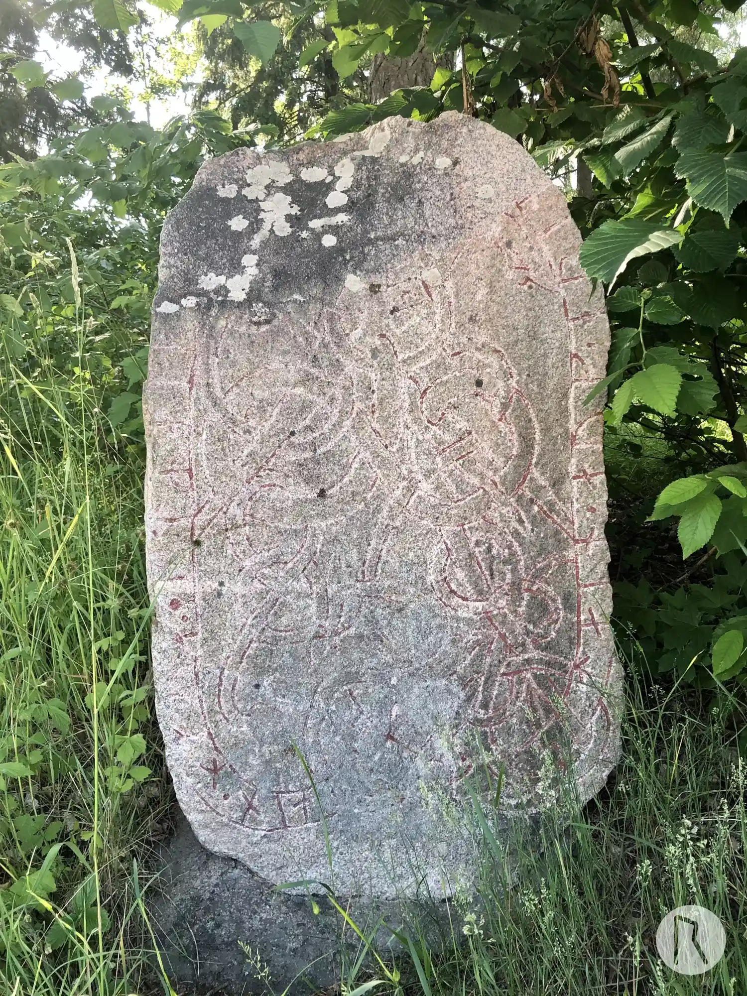 Rune-stone UFv1959;188, L2016:53 in Hammarby parish, Upplands Väsby municipality