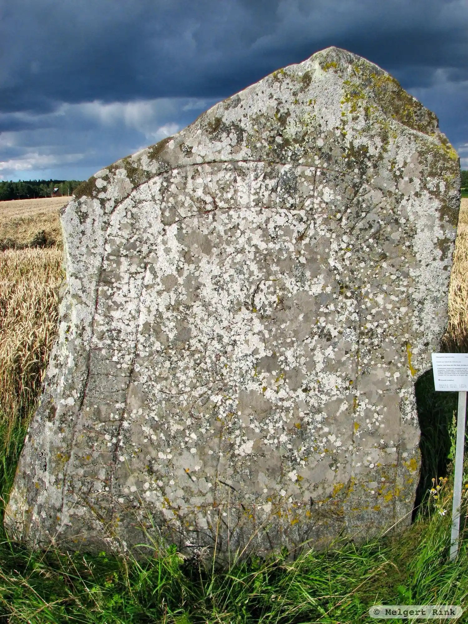 Rune-stone Vg152, L1960:1223 in Österplana parish, Götene municipality