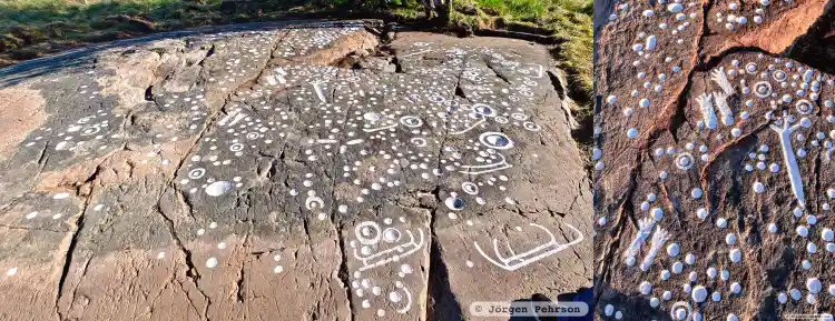 Fotografi av Hällristning, L1969:14 taget av Dolores Andersson & Jörgen Pehrson