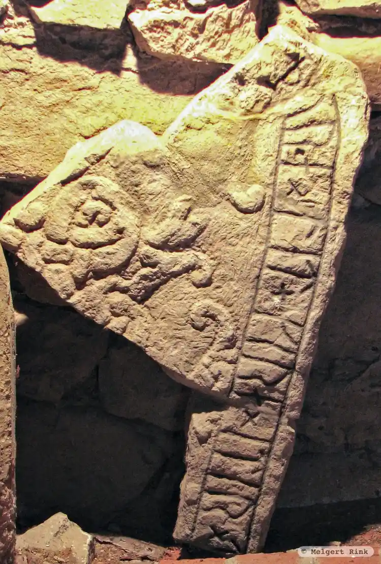 Fotografi av Runristning i gravkontext Vg41, L1961:3669 taget av Melgert Rink