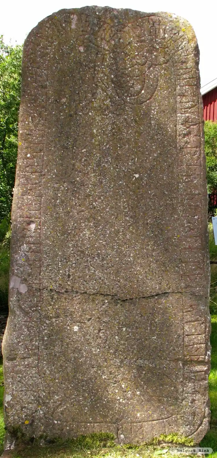 Fotografi av Runristning i gravkontext Vg50, L1962:5944 taget av Melgert Rink