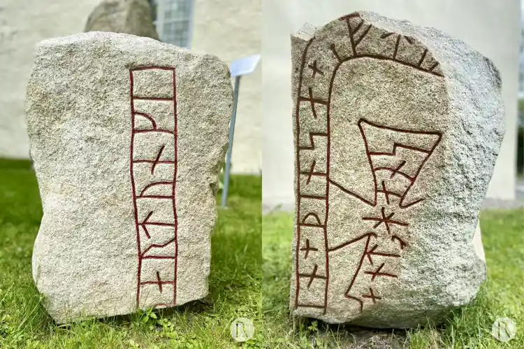 Fotografi av Runristning U95, L2015:4742 taget av Niklas Vackerdag