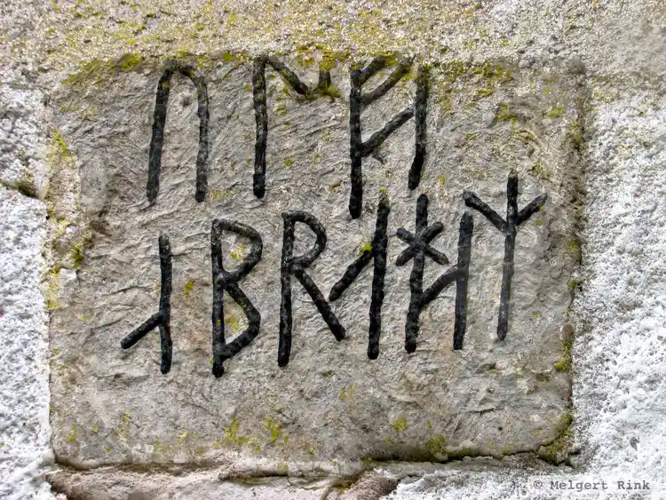 Fotografi av Runristning Vg201, L1963:9709 taget av Melgert Rink