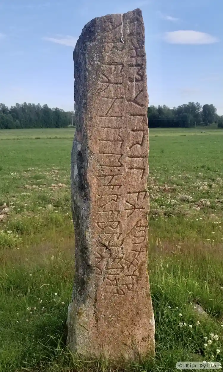 Fotografi av Runsten Järsbergsstenen, Vr1, L2007:6899 taget av Kim Dylla