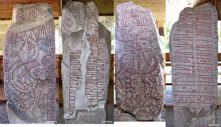 Fotografi av Runsten Sparlösastenen, Vg119, L1961:5231 taget av Melgert Rink